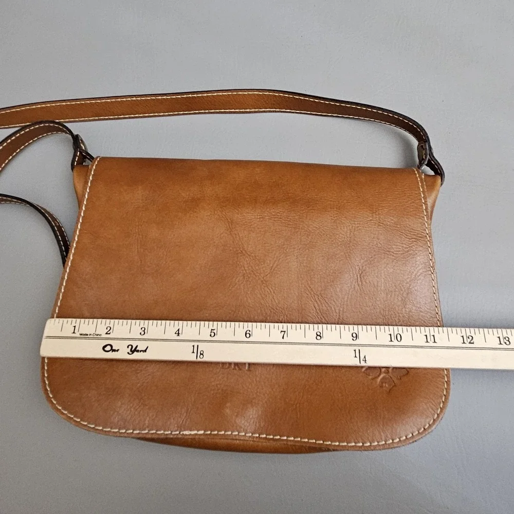 Patricia Nash Positano Saddle Bag Brown Leather Monogrammed‎ Handbag Purse